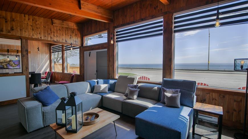 living room with a view